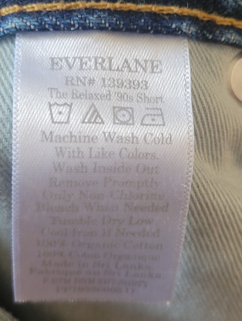 NWT Everlane Organic Cotton Relaxed 90s Shorts Womens Size 27 - Picture 14 of 15